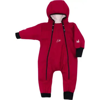Kojenecká kombinéza ESITO | Rostoucí zimní softshellová kombinéza Lamb Red - červená / 80 - 86