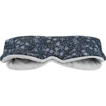 Rukávník ESITO | Rukávník na kočárek Sněhová vločka - stříbrná / 45 x 53 cm