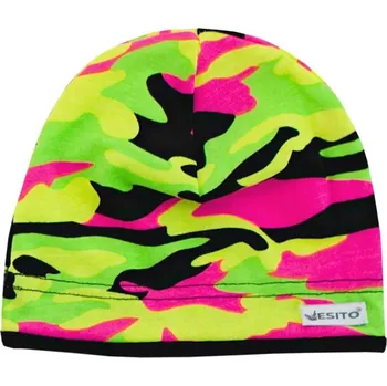 Kojenecká čepice ESITO | Dětská čepice Maskáč neonka - maskáč neonka / 36