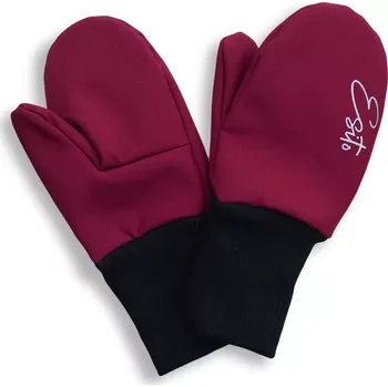 Rukavice ESITO | Palcové rukavice softshell Fuchsie - fuchsiová / 5 - 7 let