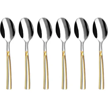 Příbor Lžíce na kávu pozlacená ART 6-dílná sada | TONER, 606537G6