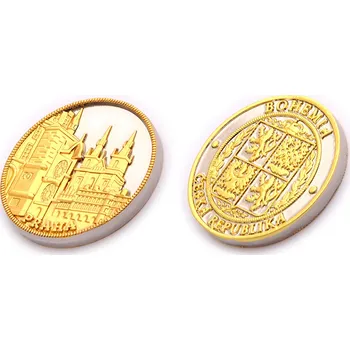 Pamětní mince Praha Česká republika - stříbrná-zlatá