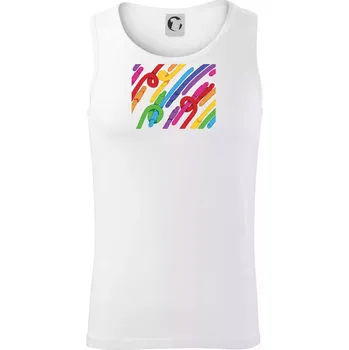 Žížaly pruhy (Alexis Citrine) - Tílko pánské Core - M ( Bílá )