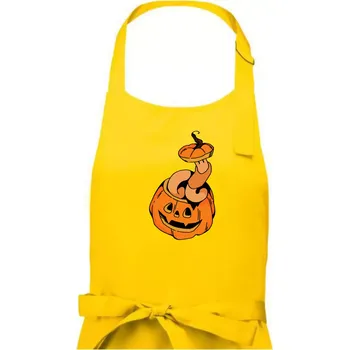 Kuchyňská zástěra Žížala v dýni (Alexis Citrine) - Pánská zástěra na vaření - Univerzální velikost ( Žlutá )