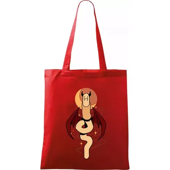 Žížala upír (Alexis Citrine) - Taška bavlněná - 42 x 38 cm ( Červená )