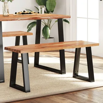 Zahradní lavice vidaXL Lavice s živou hranou 110 cm masivní akáciové dřevo