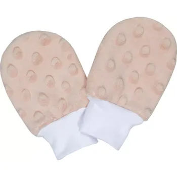 Rukavice ESITO | Kojenecké zimní rukavice Minky Apricot - lososová / 56