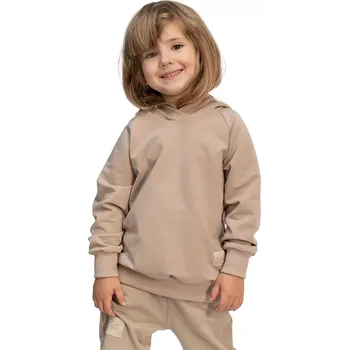 ESITO | Dětská mikina s kapucí Latté - béžová / 98 - 104