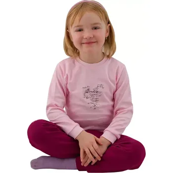 ESITO | Dětské tričko dlouhý rukáv Ptáčci vel. 98 - 116 - růžová / 104