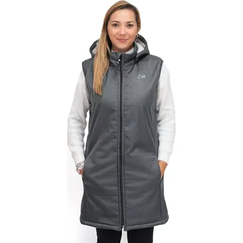 Dámská vesta ESITO | Dámská zimní softshellová vesta s beránkem Lamb Grey - šedá / XS