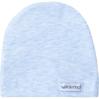 Kojenecké oblečení ESITO | Kojenecká čepice saporka melír - modrá / 56