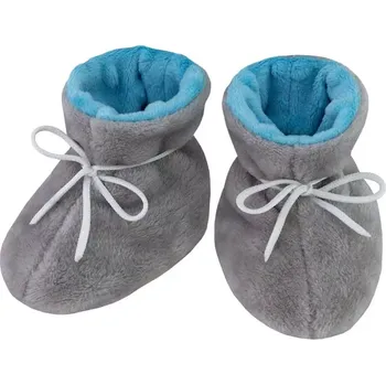 Chlapecké bačkory ESITO | Kojenecké botičky Minky Méďa - modrá / 3 - délka stélky: 13 cm