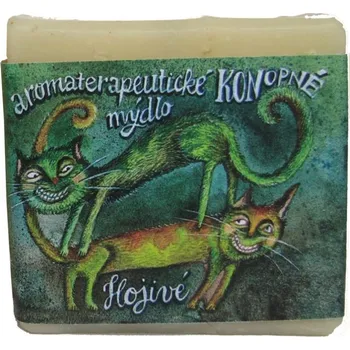 Mýdlo Mydlárna U Dvou koček AROMATERAPEUTICKÉ MÝDLO - Konopné hojivé