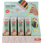 Mechanická pastelka "Color Click", displej/12 ks, 12 různých barev, sada, APLI 20079