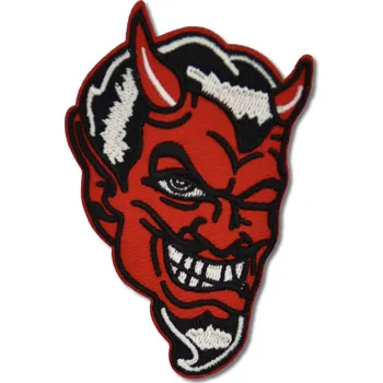 Nášivka Moto nášivka Smiling Devil 8 cm x 5 cm