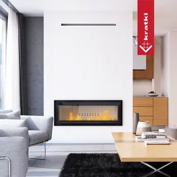 Krbová vložka Kratki Wkład kominkowy MB 120 gilotyna czarny termotec (10)