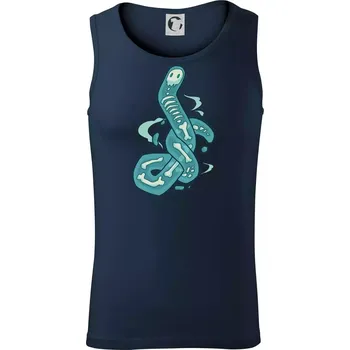 Anatomicky korektní duch žížaly (Alexis Citrine) - Tílko pánské Core - M ( Námořní modrá (velmi tmavá - téměř černá) )