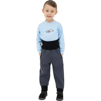 Chlapecké kraťasy ESITO | Rostoucí softshellové kalhoty Sport Grey - šedá / 86