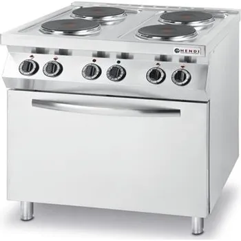 Sporák Elektrický sporák Kitchen line s 4 plotýnkami a elektrickou troubou GN 1/1 225936H