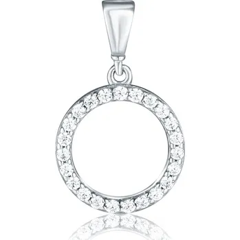 Přívěsek Zlatý přívěsek z bílého zlata se zirkony ZP0394XJ70-8900 (585/1000) 0,89g