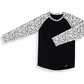 ESITO | Tričko s dlouhým rukávem Contour Dino Black - černá / 110