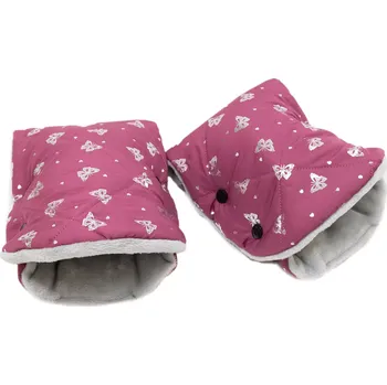 Rukávník ESITO | Rukávník na kočárek Golf Pink Butterfly - růžová / 2x 23 x 21 cm