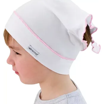 Šátek ESITO | Bílý šátek na hlavu funkční Modal White - bílá / 40