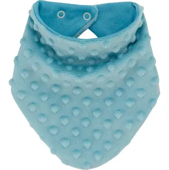 Kojenecké oblečení ESITO | Šátek na krk Minky podšitý bavlnou Turquoise - tyrkysová / 0 - 5 let