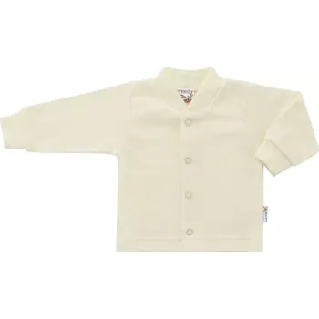 ESITO | Kojenecký kabátek bavlněný jednobarevný Light cream - smetanová / 68