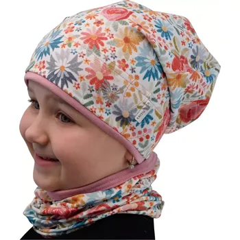 Kojenecké oblečení ESITO | Jarní čepice spadená Katya - bílá / 44