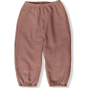 ESITO | Dětské mušelínové kalhoty Luca Brown - hnědá / 80
