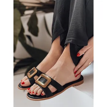 Dámské pantofle Dámské pantofle GLAMSTEP zvířecí vzor leopard ZY0928 Barva: Černá, Velikost: 36