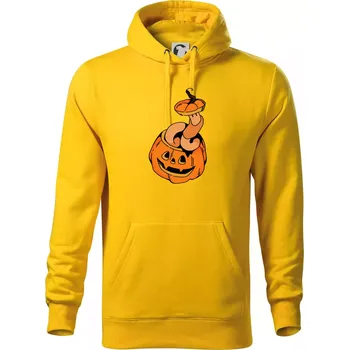 Pánská mikina Žížala v dýni (Alexis Citrine) - Mikina pánská Cape s kapucí - 4XL ( Žlutá )