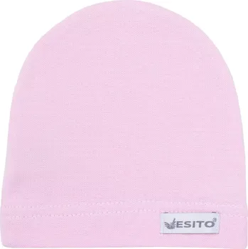 Kojenecká čepice ESITO | Kojenecká čepice saporka - růžová / 68