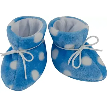 Capáčky ESITO | Kojenecké botičky Magna Puntík - modrá / 1 - délka stélky: 11 cm