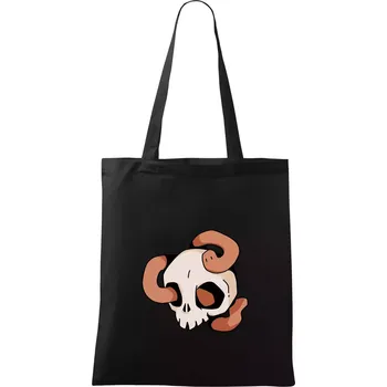 Žížala v lebce (Alexis Citrine) - Taška bavlněná - 42 x 38 cm ( Černá )