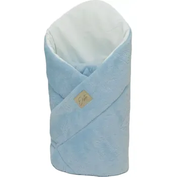 Zavinovačka ESITO | Mikroplyšová zavinovačka pro miminko ZOO Baby blue 85x85 cm - modrá / 85 x 85 cm