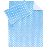 ESITO | Luxusní dětské povlečení Magna puntík - puntík modrá / 100 x 135, 60 x 40 cm