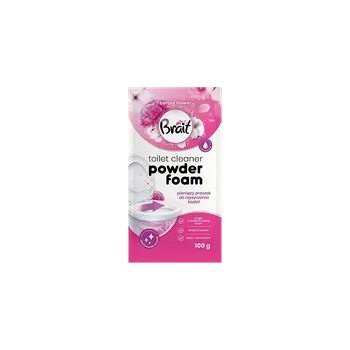 WC čistič Brait wc pěnící čistící prášek cotton flower 100 ml