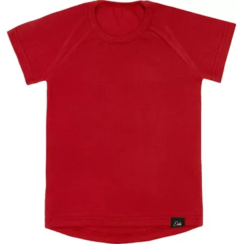 Chlapecké tričko ESITO | Žebrované tričko s krátkým rukávem Tomi Red - červená / 92