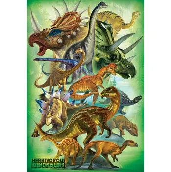 Puzzle EUROGRAPHICS puzzle býložraví dinosauři 100 dílků