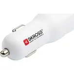 Adaptér do auta, bílá, 1x USB-A / 1x USB-C PD, 20W, SKROSS SKCHCA0120WPDCN