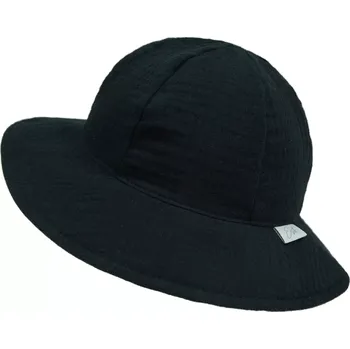 Klobouk ESITO | Dívčí klobouk mušelín Black - černá / XXL
