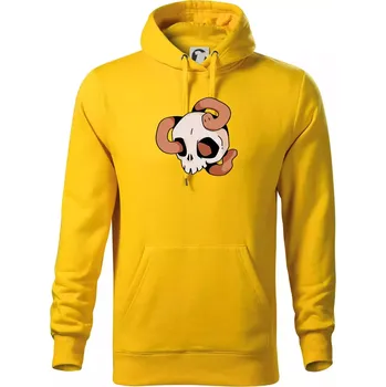 Pánská mikina Žížala v lebce (Alexis Citrine) - Mikina pánská Cape s kapucí - 2XL ( Žlutá )
