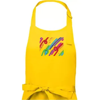 Kuchyňská zástěra Žížaly pruhy (Alexis Citrine) - Dámská zástěra na vaření - Univerzální velikost ( Žlutá )