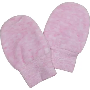 Rukavice ESITO | Rukavice plyš melír - melír růžový / 56