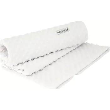 Dětská deka ESITO | Dětská deka dvojitá MINKY jednobarevná White - bílá / 75 x 100 cm