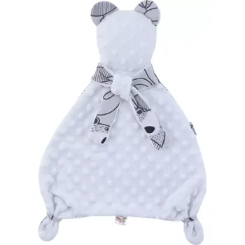 Příslušenství pro dětskou postel a kolébku ESITO | Muchláček Medvěd - bílá / 43 x 30 cm