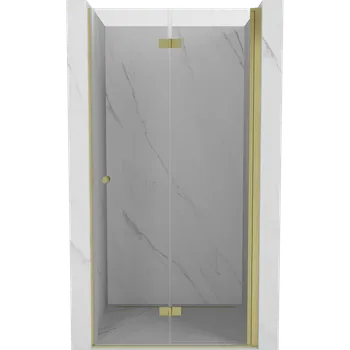 Sprchové dveře Mexen Mist-F sprchové dveře skládací pravé 110 cm, transparentní, zlaté - 8A6-110-000-50-00-P Sprchové dveře
