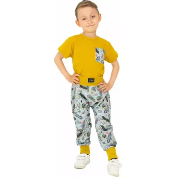 ESITO | Rostoucí dětské tepláky Tobias - šedá / 74